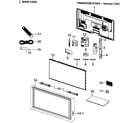 Samsung PN64D550C1FXZA-Y101 cabinet parts diagram