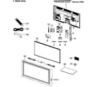 Samsung PN64D550C1FXZA-Y302 cabinet parts diagram