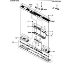 Samsung HW-D551/ZA cabinet parts diagram