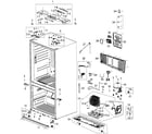 Samsung RF266AZBP/XAA-00 cabinet parts diagram