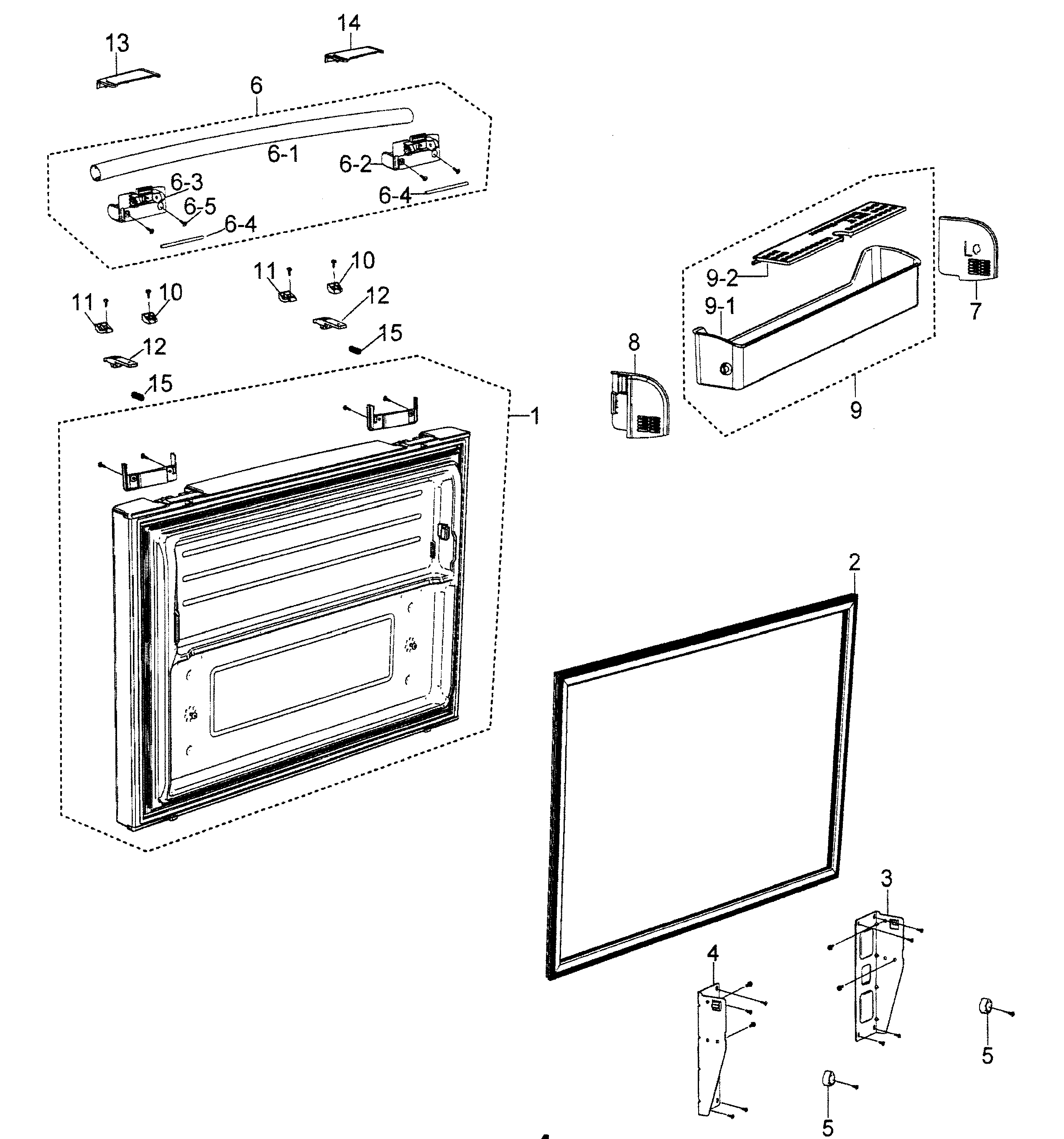 Freezer door