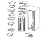 Samsung RS2630AWW/XAA refrigerator diagram