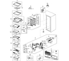 Samsung RSG257AABP/XAA refrigerator diagram