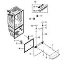Samsung RFG297HDBP/XAA-00 freezer door diagram