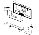 Samsung UN60D6400UFXZA cabinet parts diagram