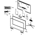Samsung UN65D8000XFXZA cabinet parts diagram
