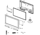 Samsung UN22D5010NFXZA cabinet parts diagram