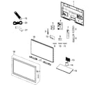 Samsung UN40D550K1FXZA-HH02 cabinet parts diagram