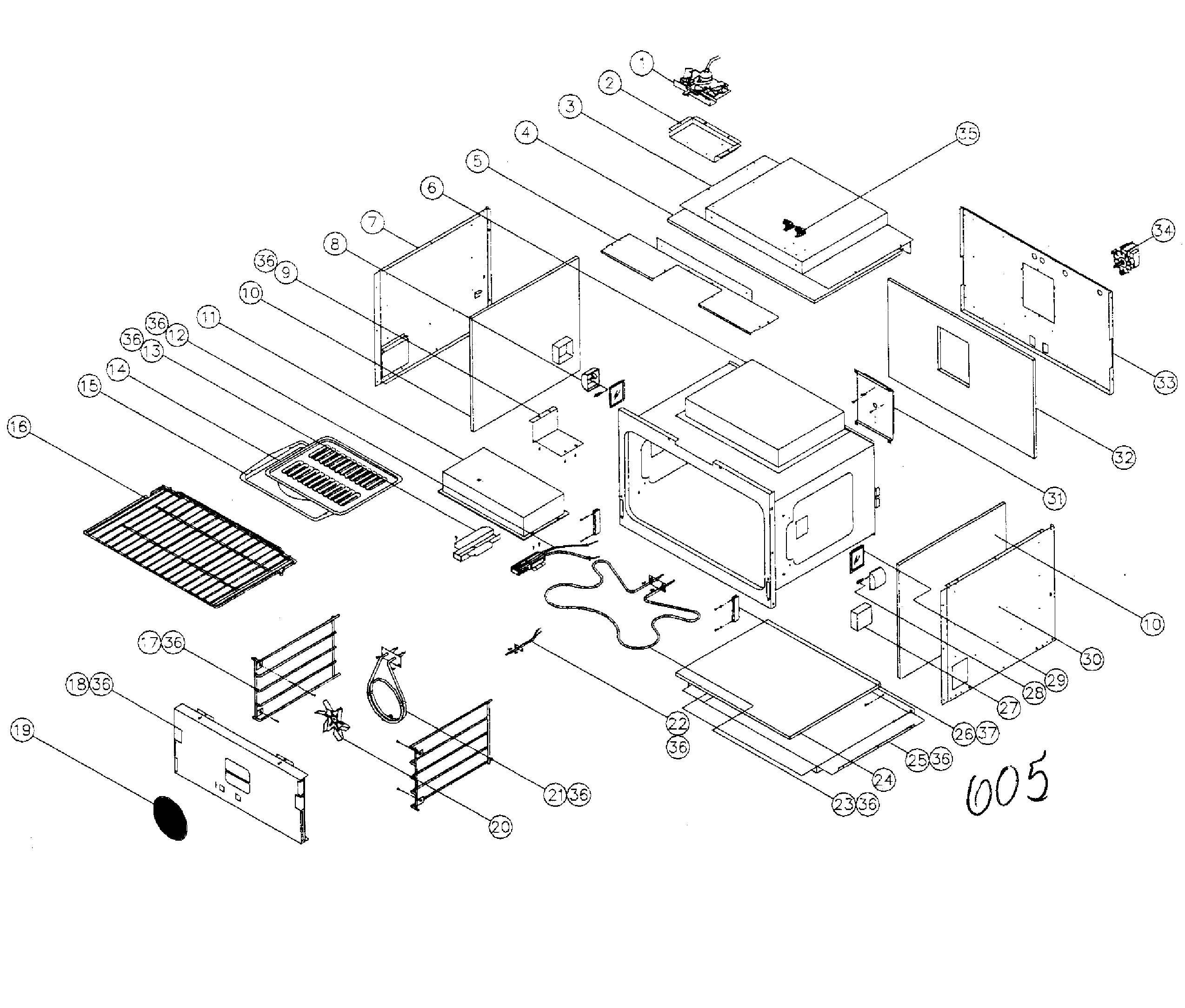 36" cell assy