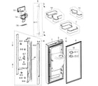 Samsung RFG298AABP/XAA-00 left door diagram