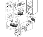 Samsung RB215ZABB/XAA freezer diagram