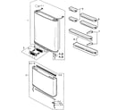 Samsung RB215ZABB/XAA doors assy diagram