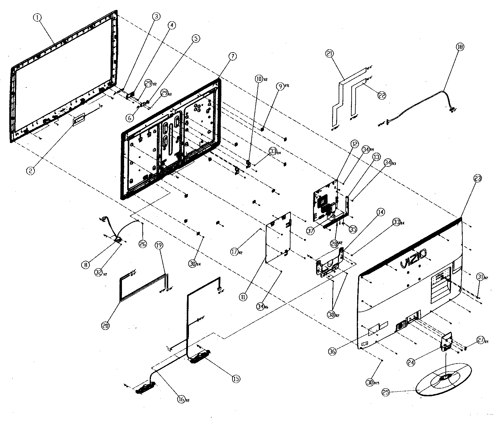 CABINET PARTS