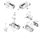 JVC GS-TD1BUS cabinet parts diagram