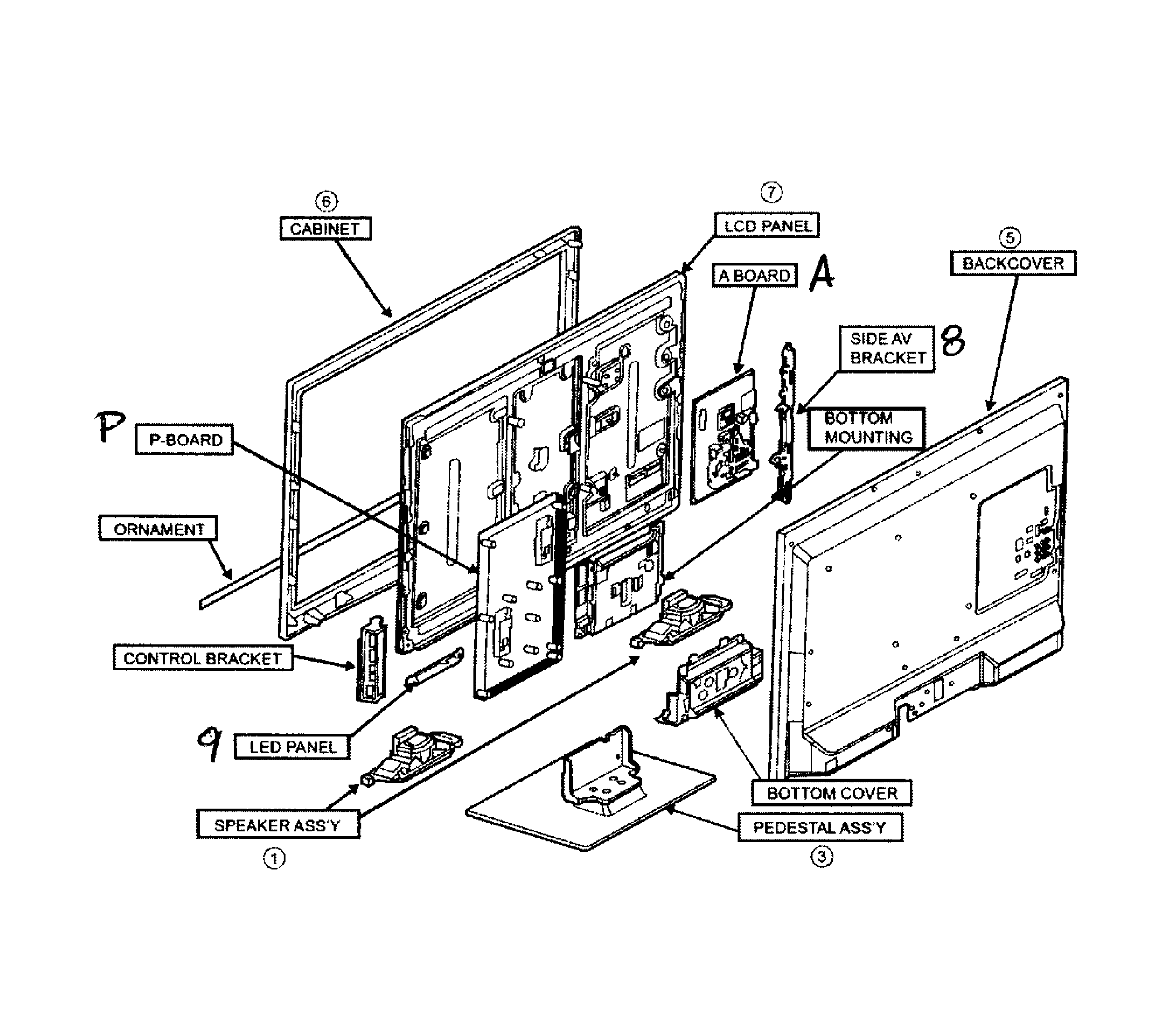 CABINET PARTS