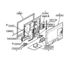 Panasonic TC-L32X30 cabinet parts diagram