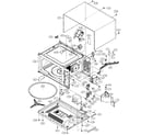 Sharp R-408LS cabinet parts diagram