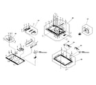 Sansui SLED3228 cabinet parts diagram