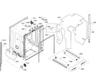 Bosch SHX3AR72UC/07 cabinet assy diagram