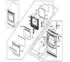 Samsung DV5451AEW/XAA-01 door assy diagram