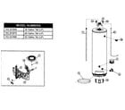 Kenmore 153331640 water heater diagram