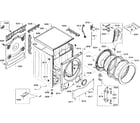Bosch WFVC5400UC/20 cabinet assy diagram