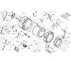 Bosch WFVC5400UC/23 tub assy diagram