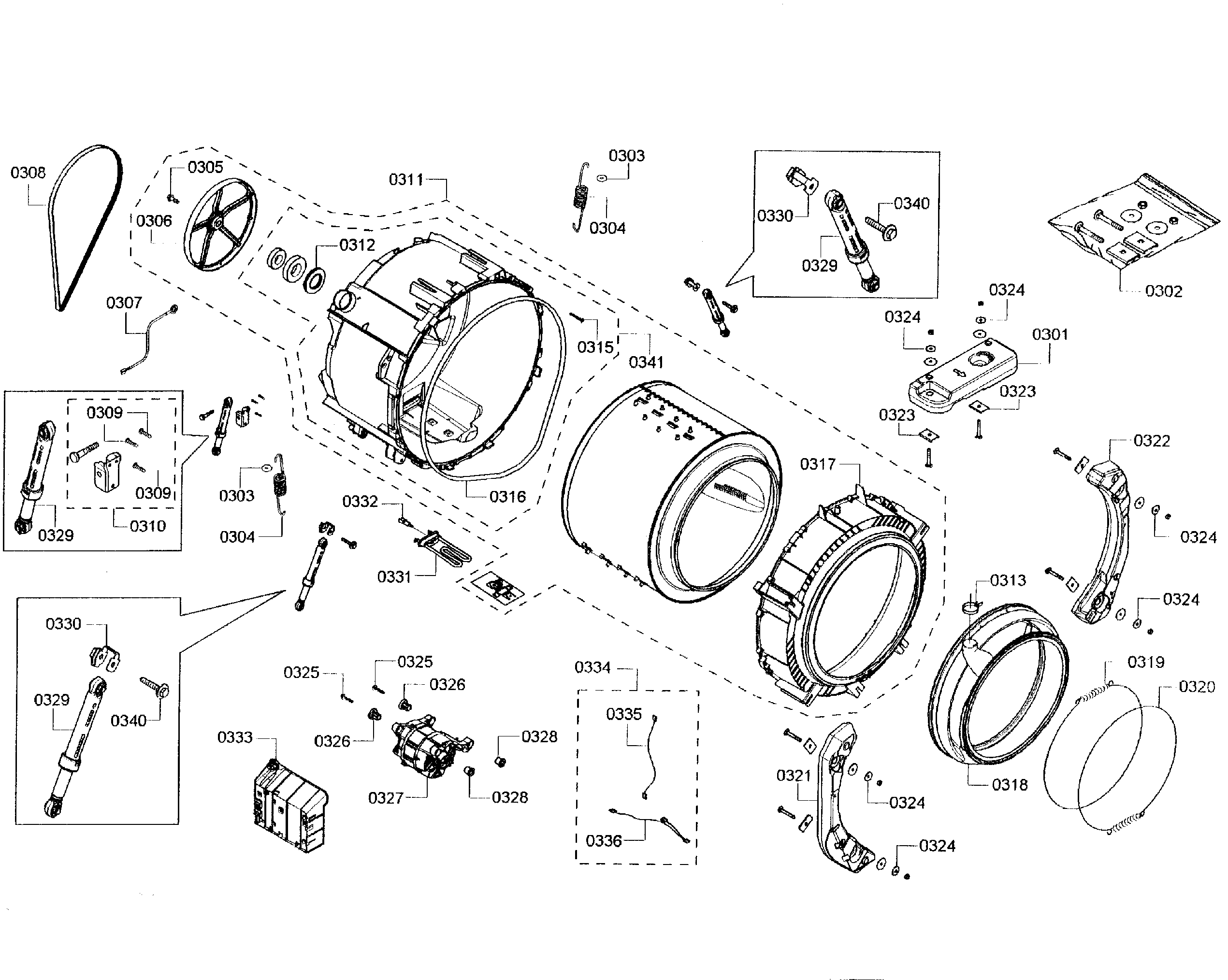 Tub assy