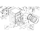 Bosch WFVC5400UC/24 cabinet assy diagram