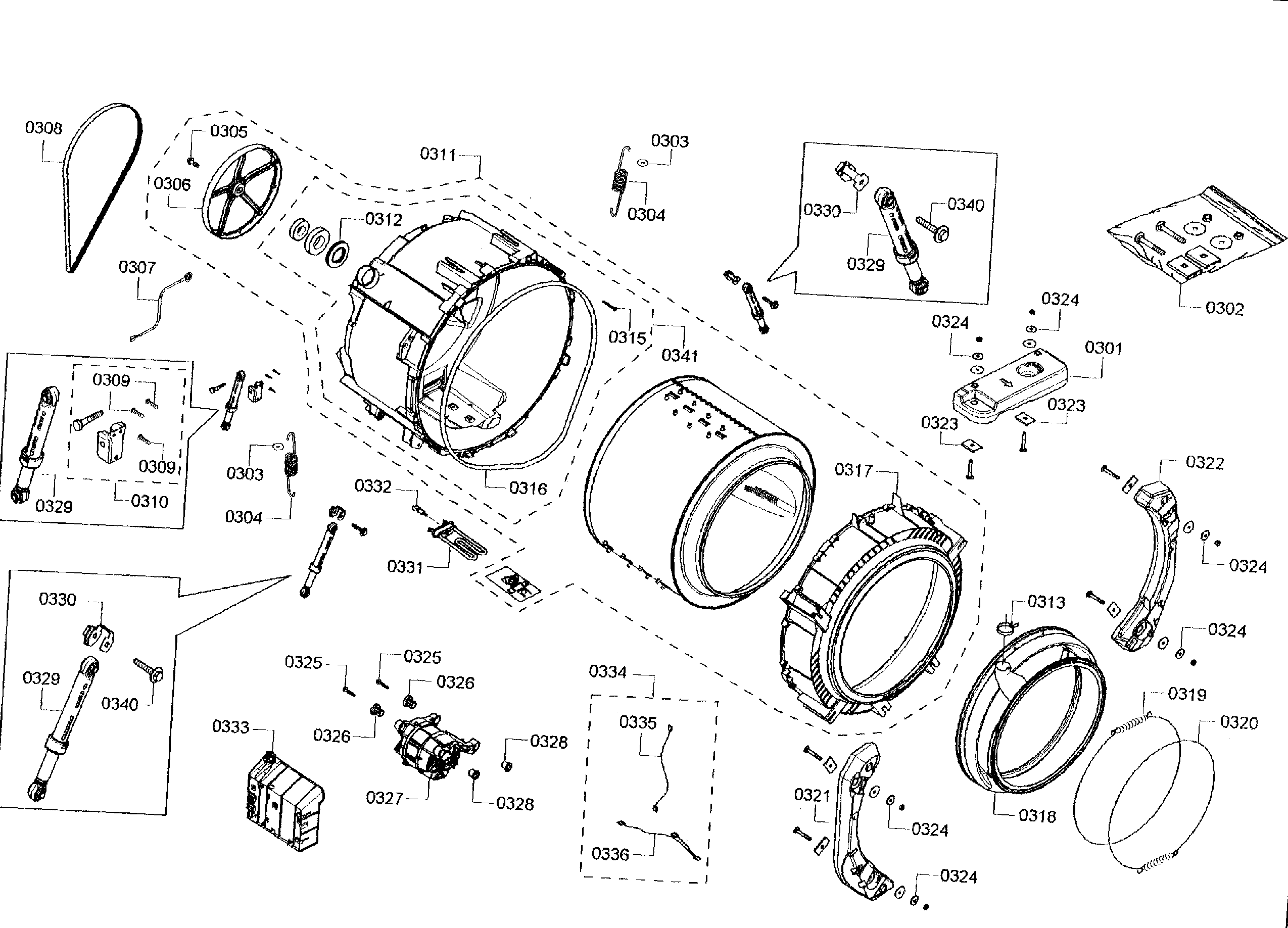 Tub assy