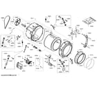 Bosch WFVC5400UC/26 tub assy diagram