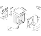Bosch WFVC5400UC/28 cabinet assy diagram