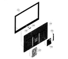 Sony KDL-46EX703 front cabinet diagram
