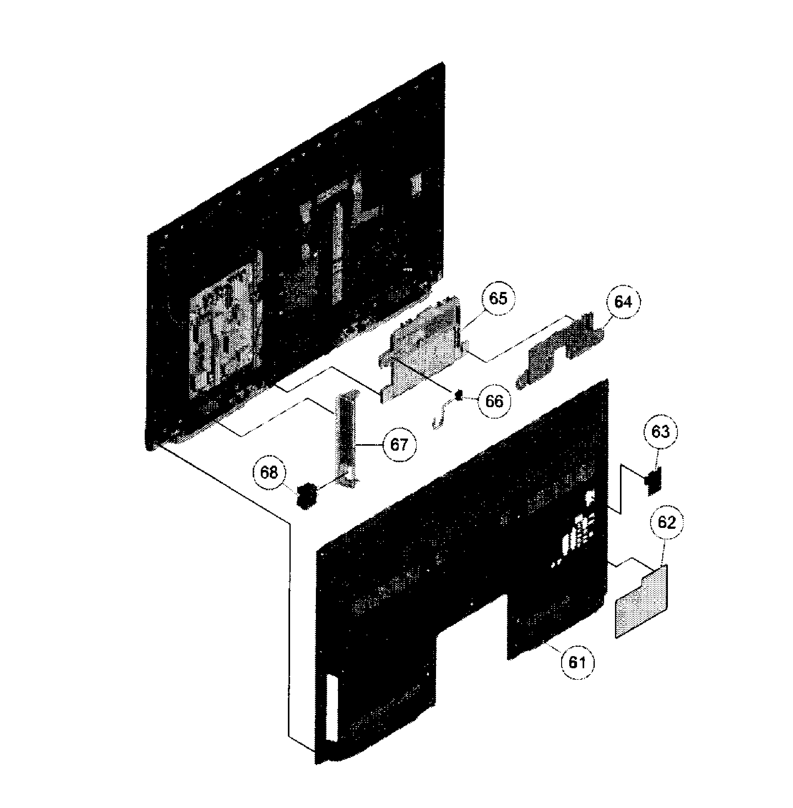 Rear cabinet