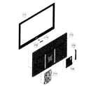 Sony KDL-52EX703 front cabinet diagram
