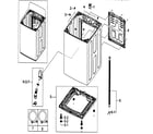 Samsung WA5471ABW/XAA-00 cabinet diagram