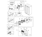 Samsung RSG307AAWP/XAA-00 cabinet parts 1 diagram