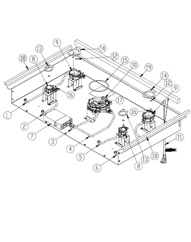 Sub-cooktop