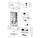 Samsung RSG307AABP/XAA-01 cabinet 2 diagram