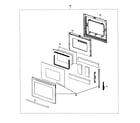 Samsung FE710DRS/XAA-01 door assy diagram