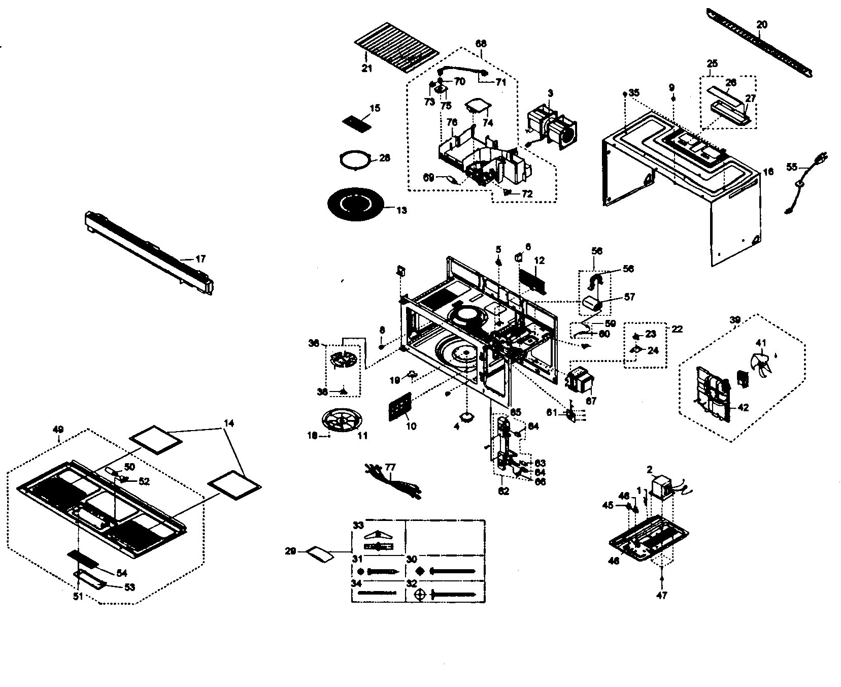 Cabinet parts