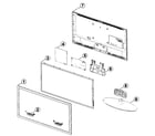 Samsung UN32D4003BDXZA-H301 cabinet parts diagram