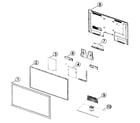 Samsung UN32D5500RFXZA-CN04 cabinet parts diagram