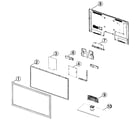Samsung UN32D5500RFXZA-H303 cabinet parts diagram