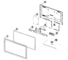 Samsung UN32D6000SFXZA-HQ01 cabinet parts diagram