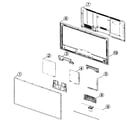 Samsung UN40D6400UFXZA-CN01 cabinet parts diagram