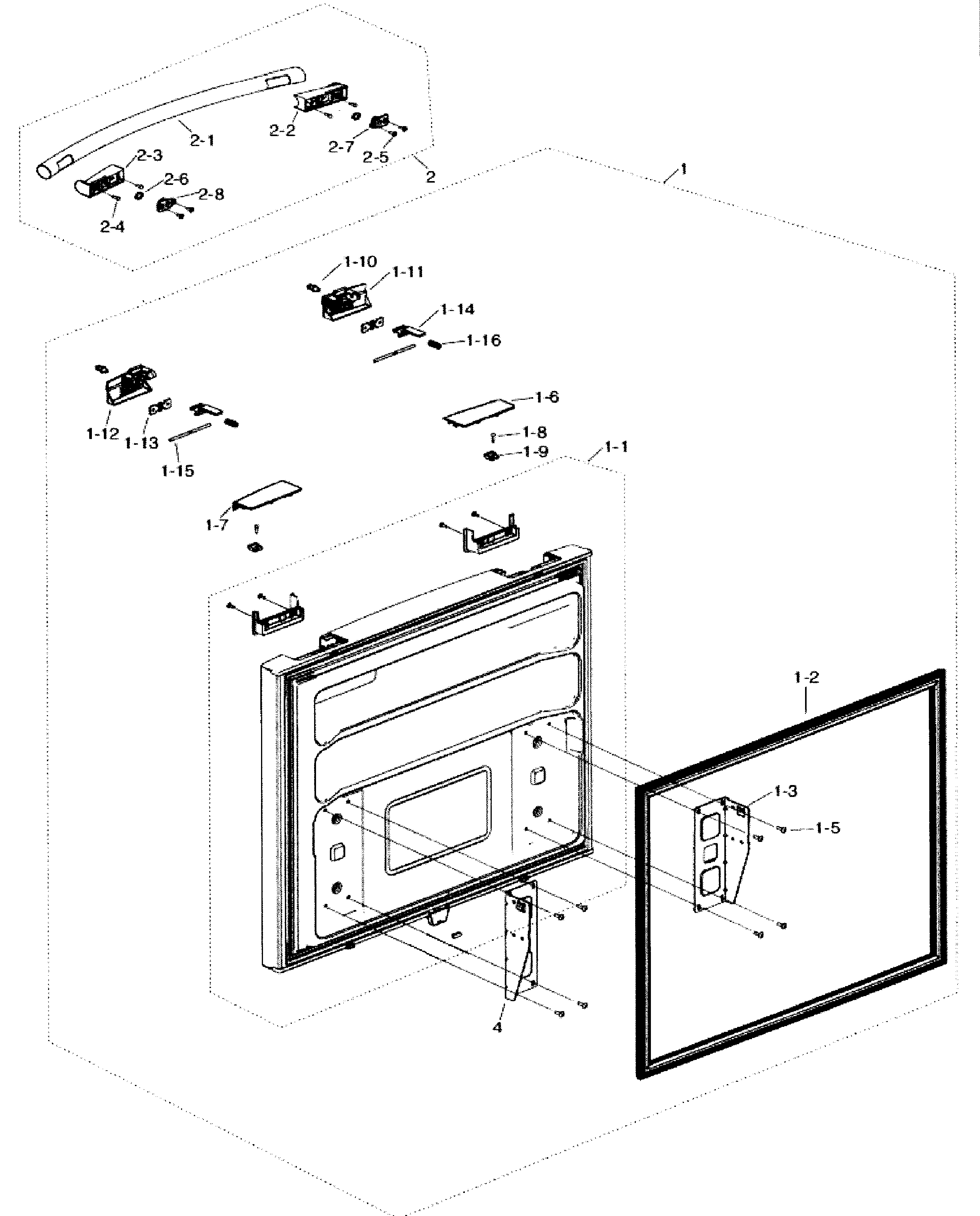 Freezer door