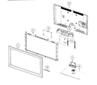 Samsung LN32D550K1FXZA-SQ01 cabinet parts diagram