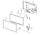 Samsung LN37D550K1FXZA-AA01 cabinet parts diagram