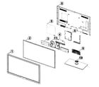 Samsung UN55D6300SFXZA-H301 cabinet parts diagram